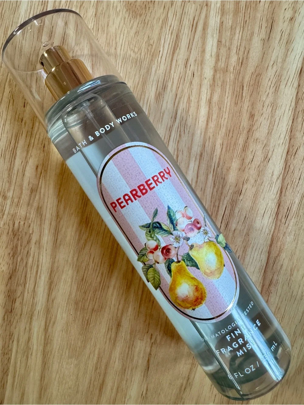 Bath & Body Works Pearberry Fine Fragrance Mist - Pink, Gold, Yellow, Green